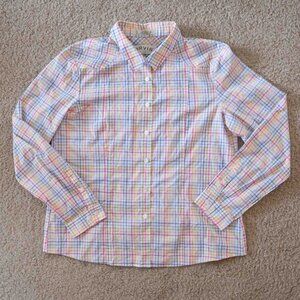 Rainbow Plaid Botton Up Shirt